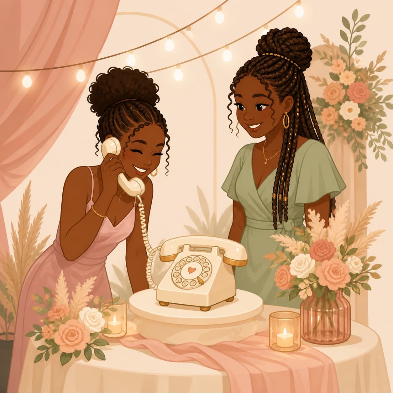 Premium audio guest book package illustration
