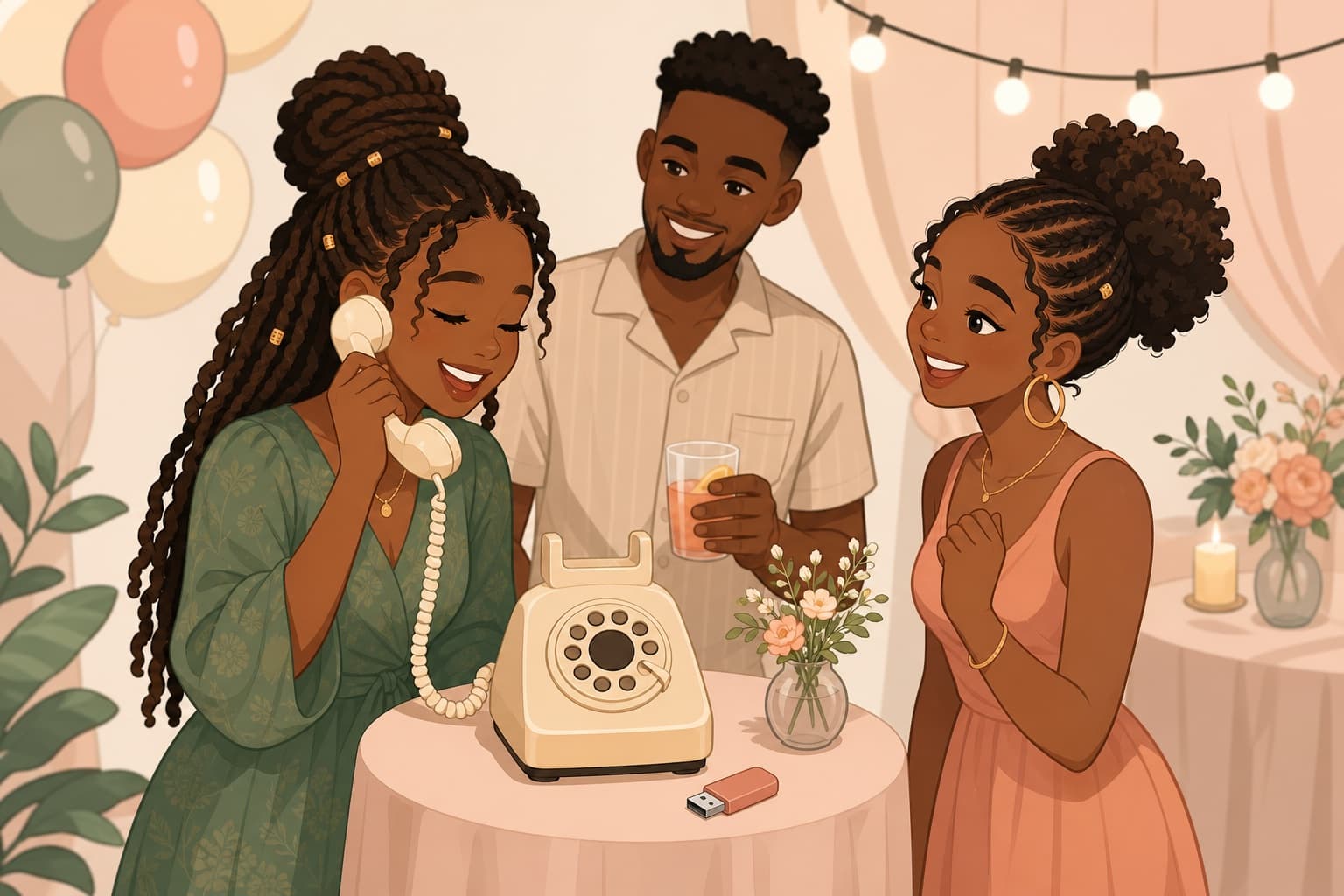 Standard audio guest book package illustration