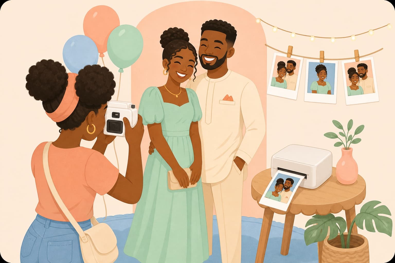 Basic instant photography package illustration