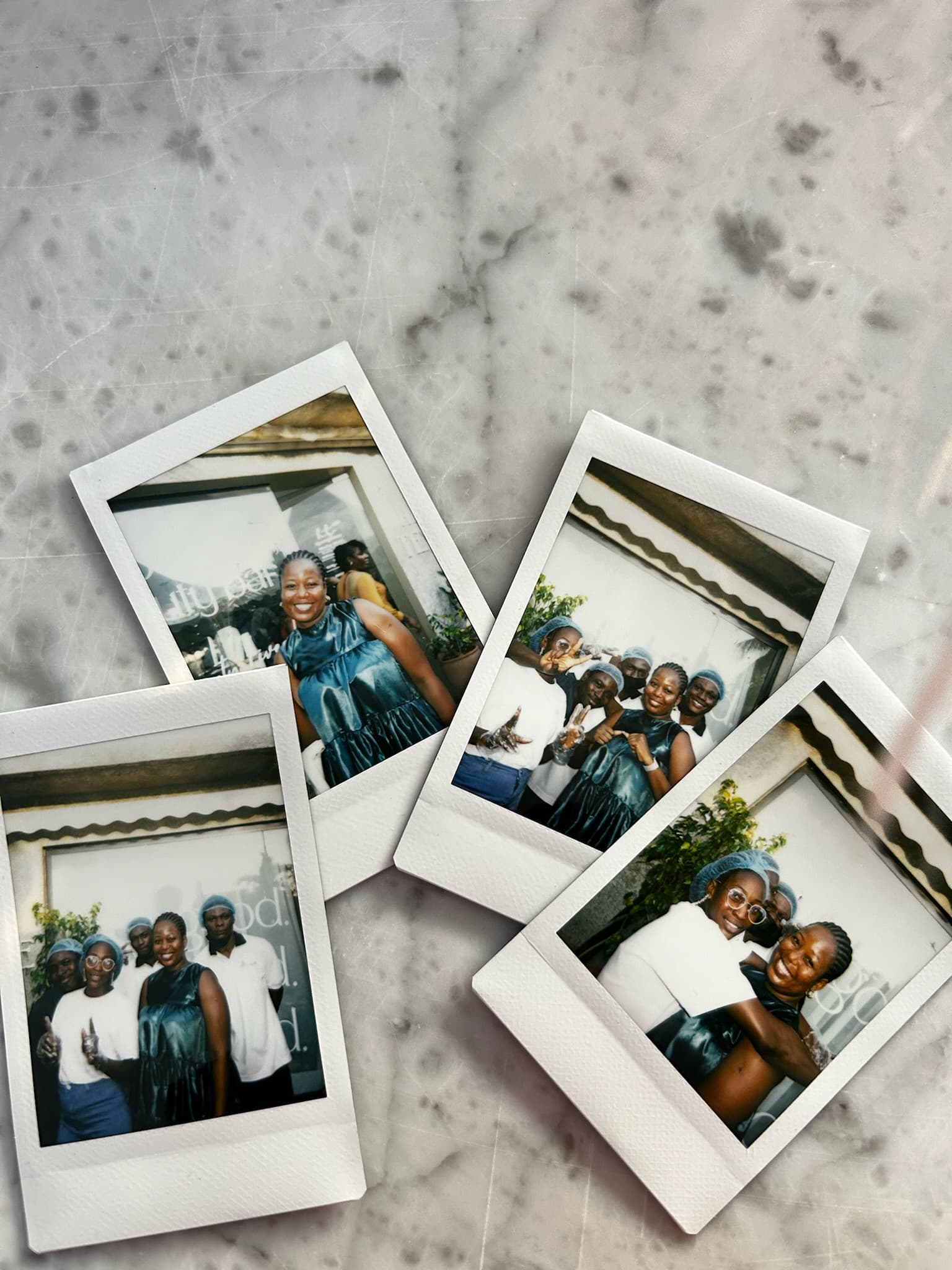 hello texture event polaroids