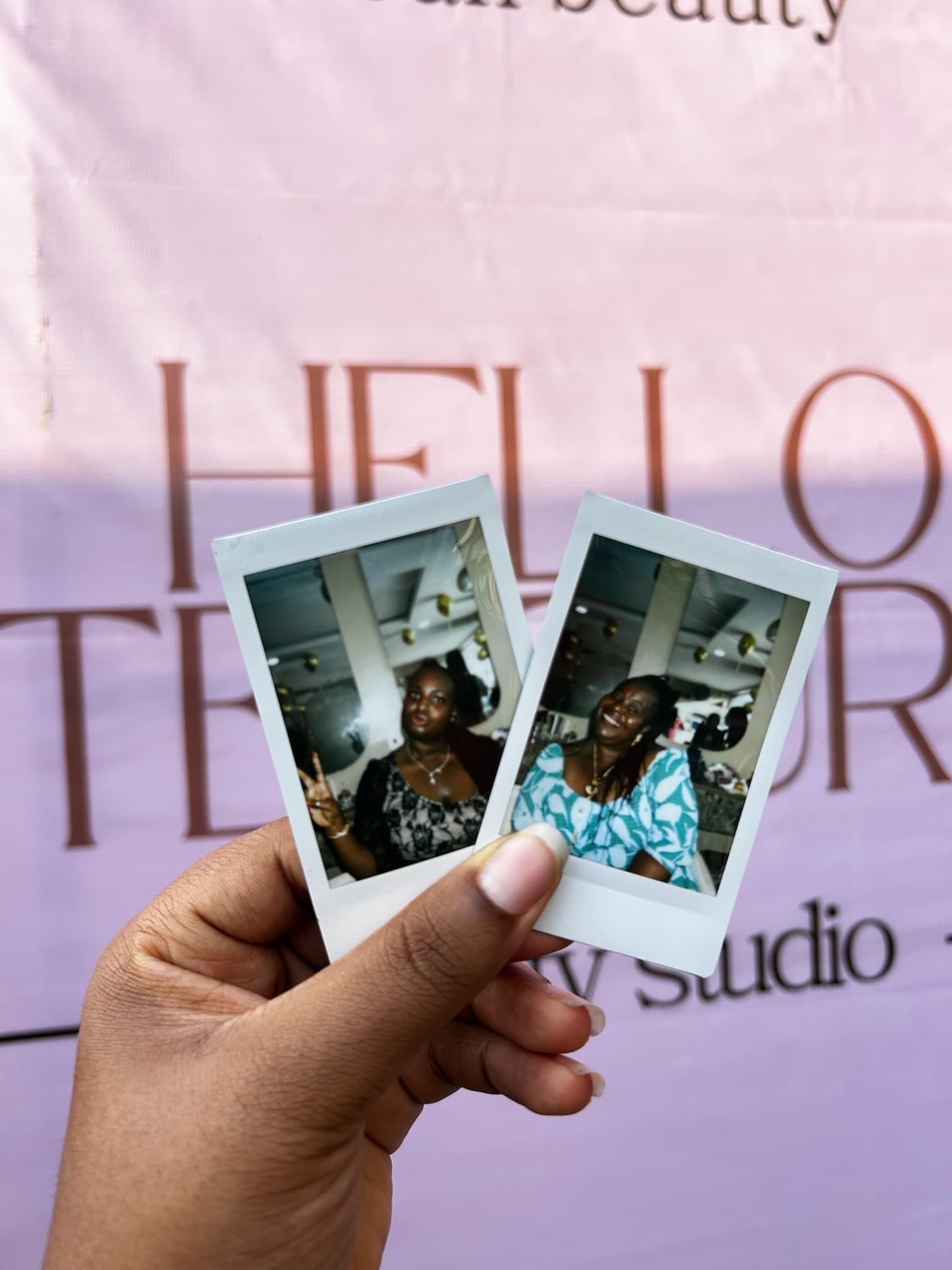 two cute event polaroids